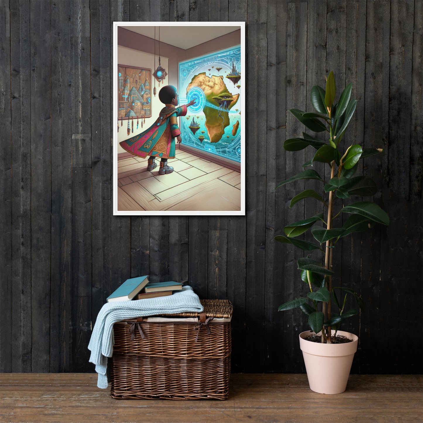 Destination Framed canvas