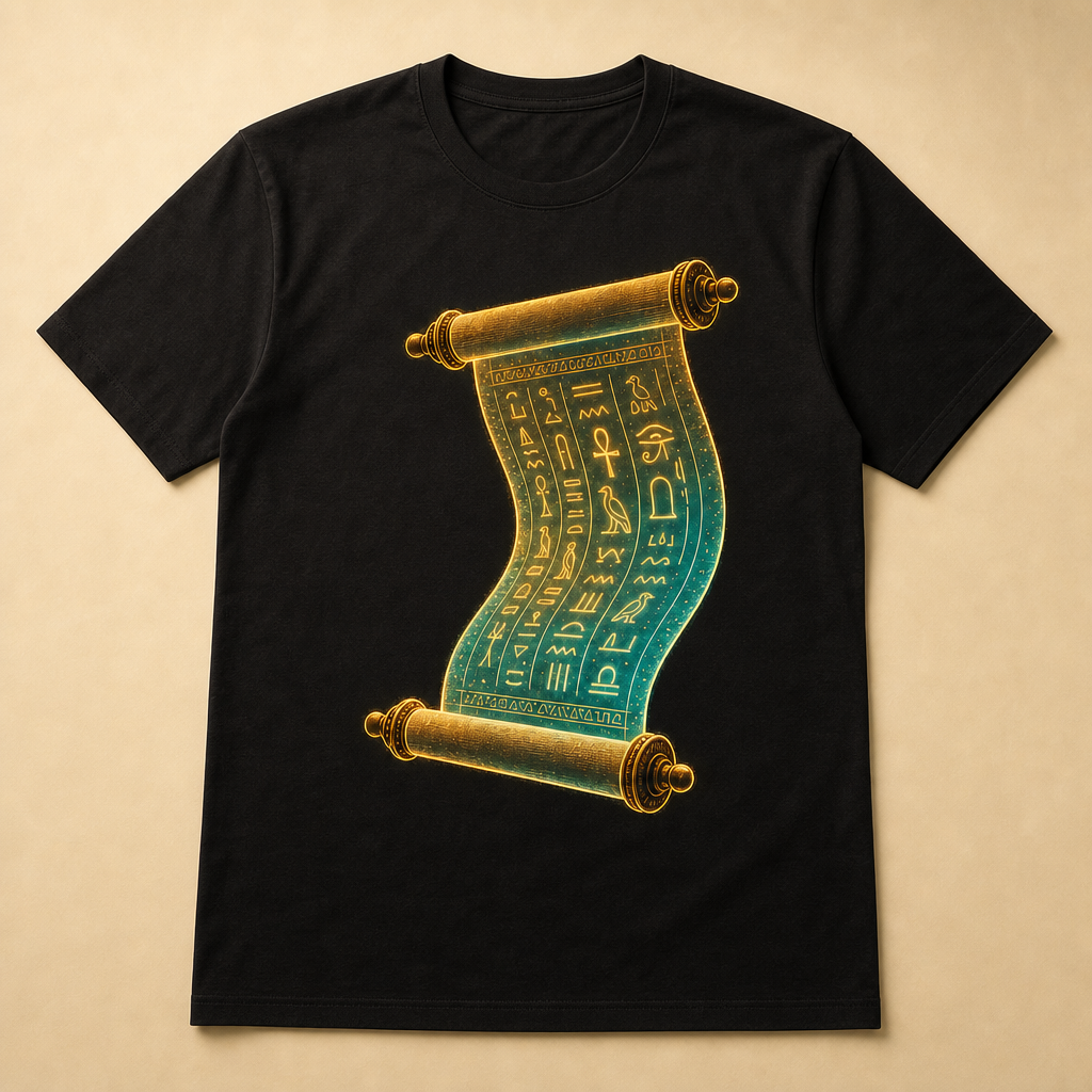 Night Street Scroll — diegetic merch product shot