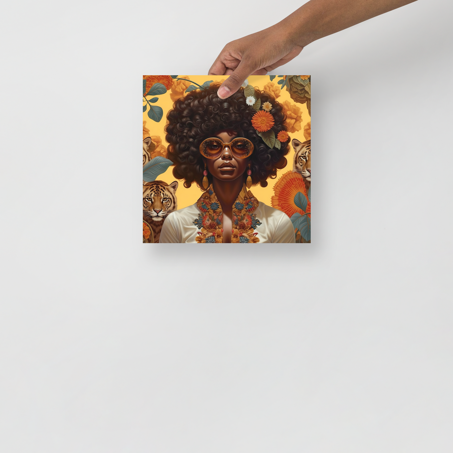 Afrofuturistic Dreams v5 image 1 Photo paper poster