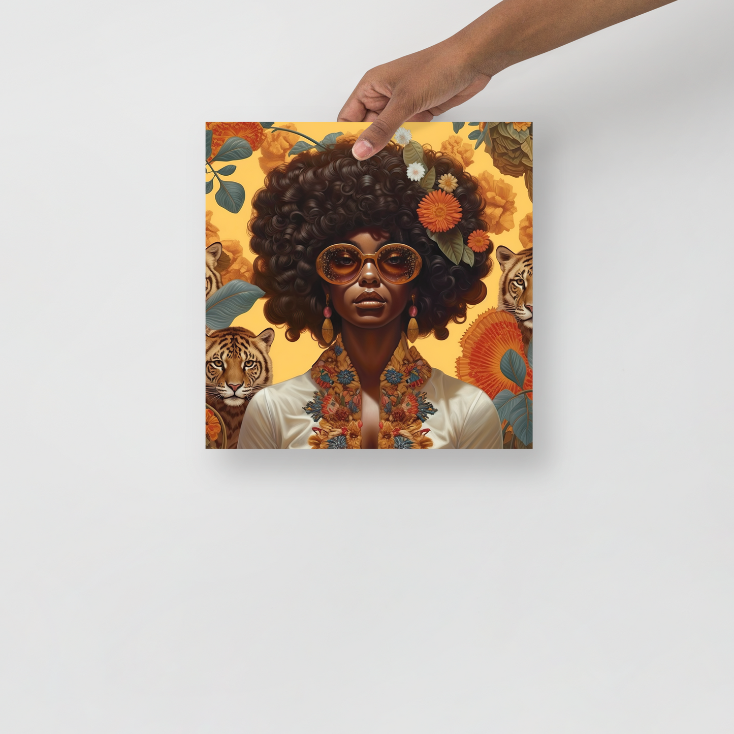 Afrofuturistic Dreams v5 image 1 Photo paper poster