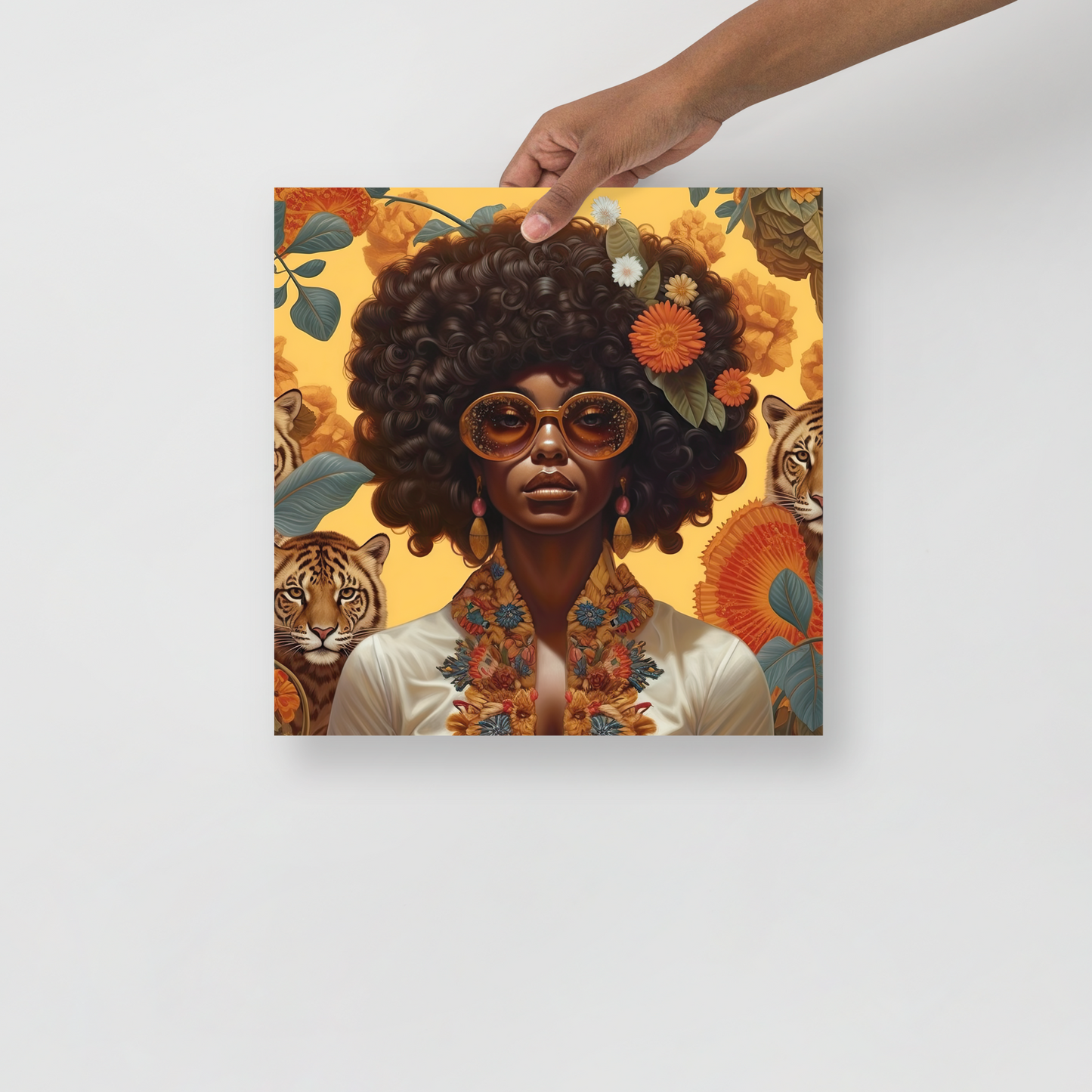 Afrofuturistic Dreams v5 image 1 Photo paper poster