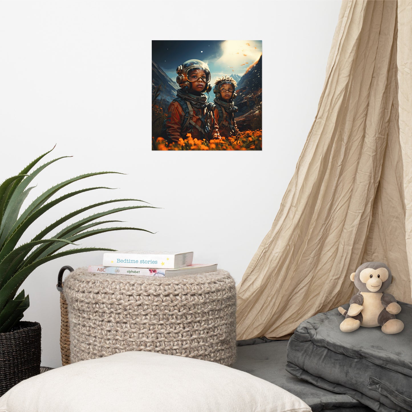 Afrofuturistic Dreams Vol 7 Photo paper poster