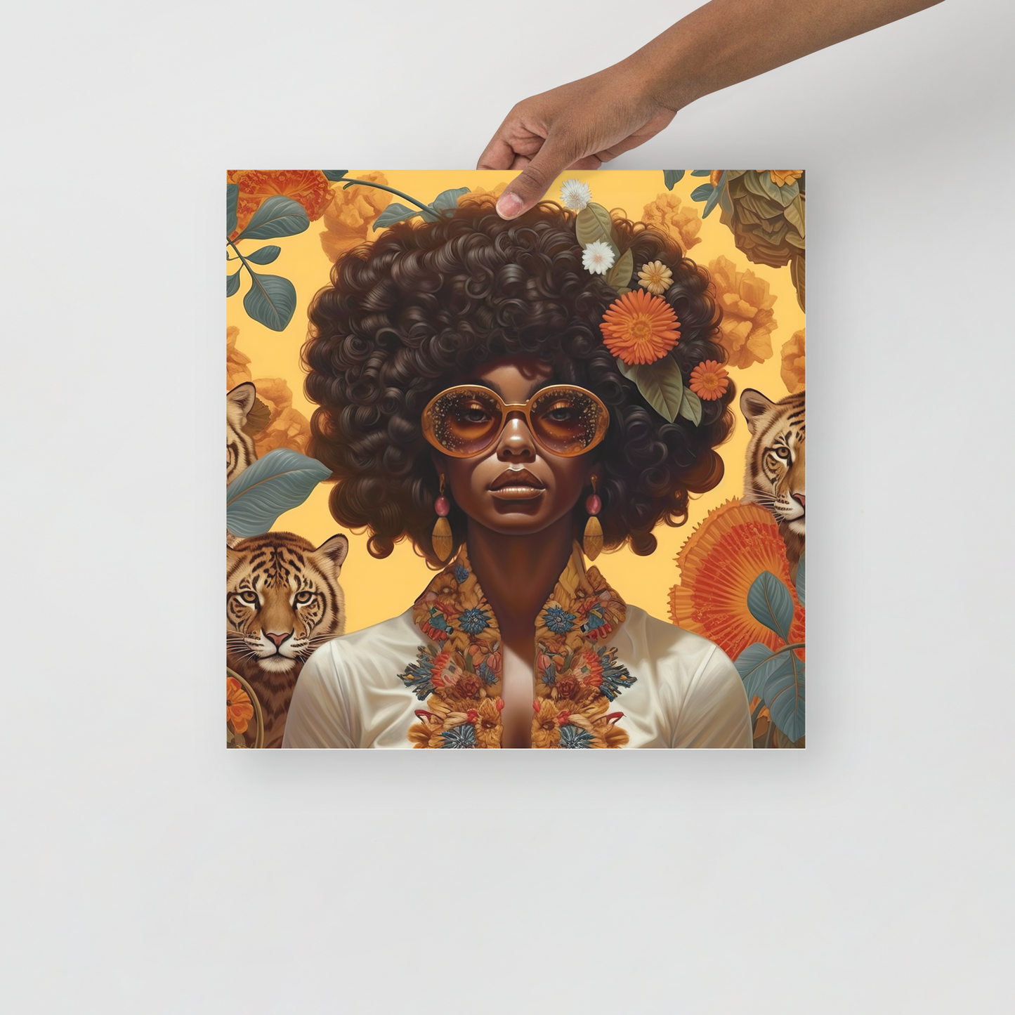 Afrofuturistic Dreams v5 image 1 Photo paper poster