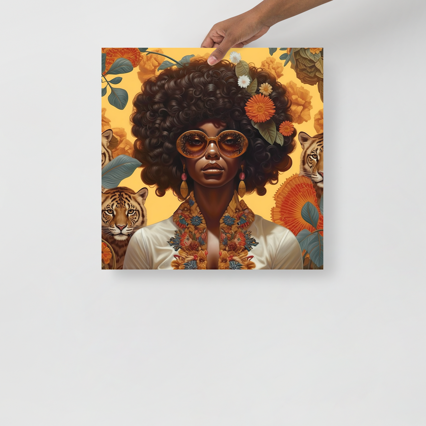 Afrofuturistic Dreams v5 image 1 Photo paper poster