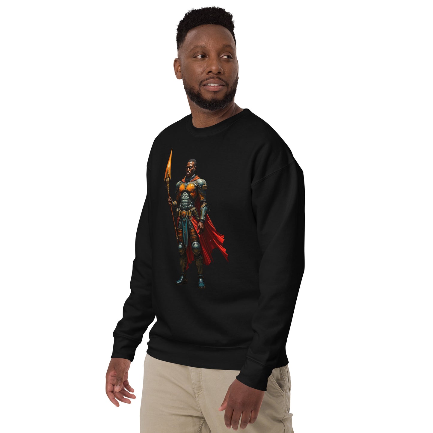 Afrofuturistic Nubian Warrior Unisex Premium Sweatshirt