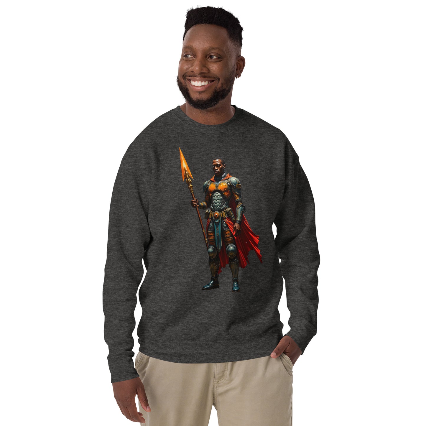 Afrofuturistic Nubian Warrior Unisex Premium Sweatshirt