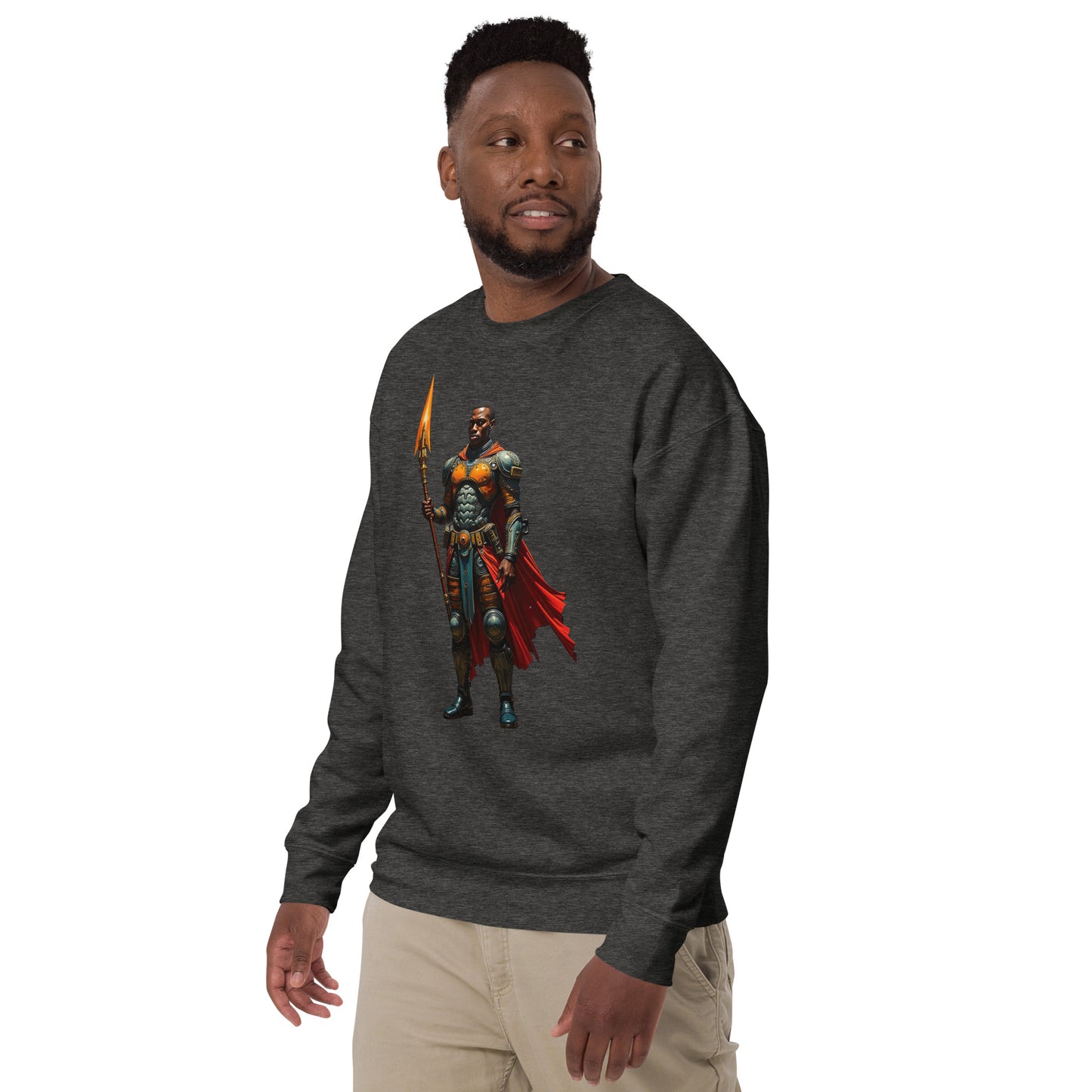 Afrofuturistic Nubian Warrior Unisex Premium Sweatshirt