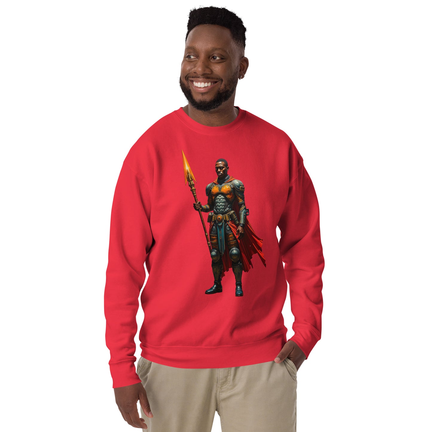 Afrofuturistic Nubian Warrior Unisex Premium Sweatshirt