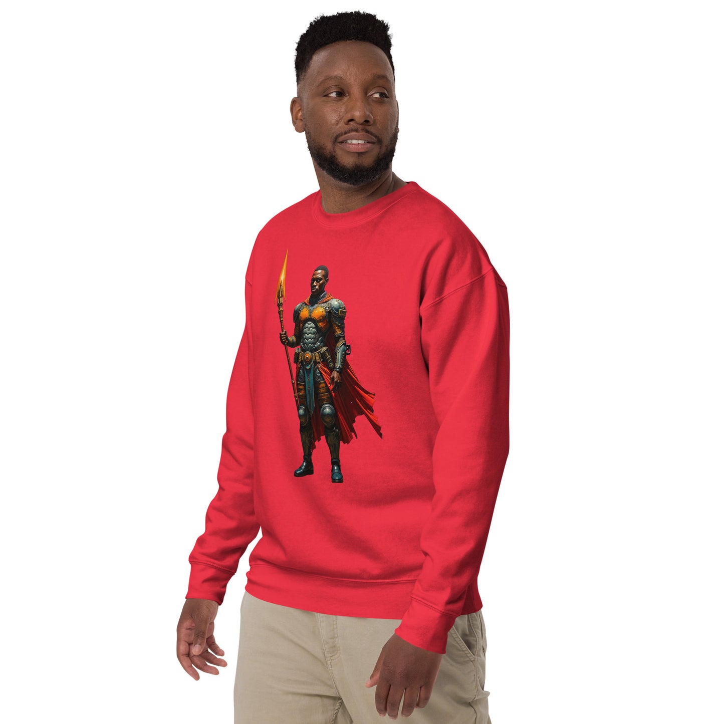 Afrofuturistic Nubian Warrior Unisex Premium Sweatshirt