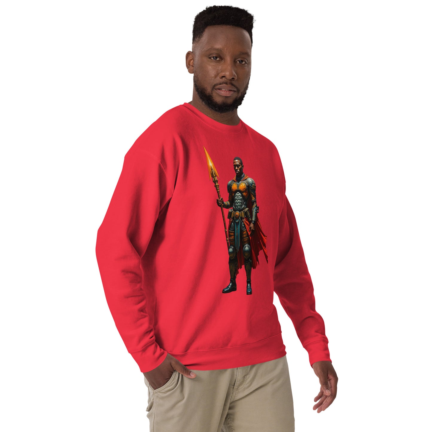 Afrofuturistic Nubian Warrior Unisex Premium Sweatshirt