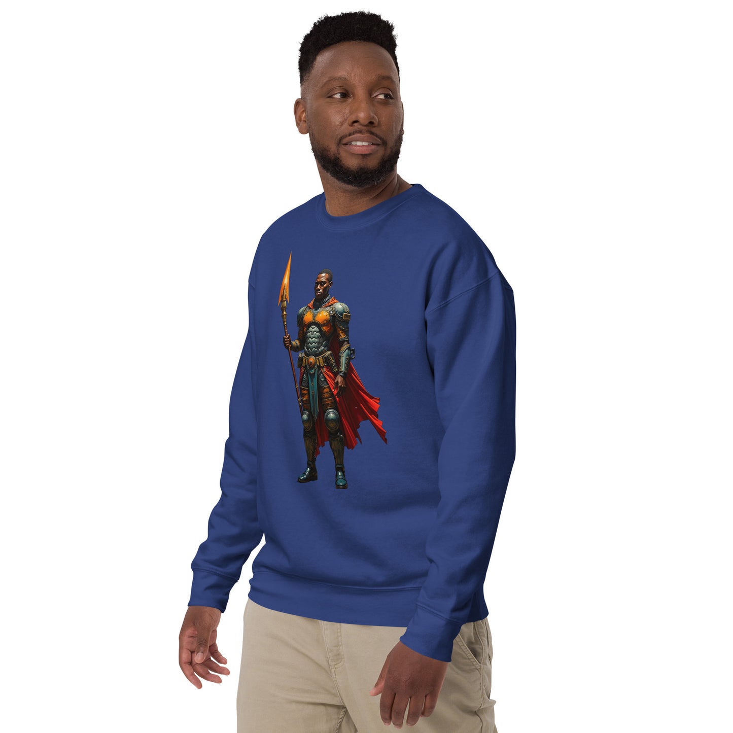 Afrofuturistic Nubian Warrior Unisex Premium Sweatshirt