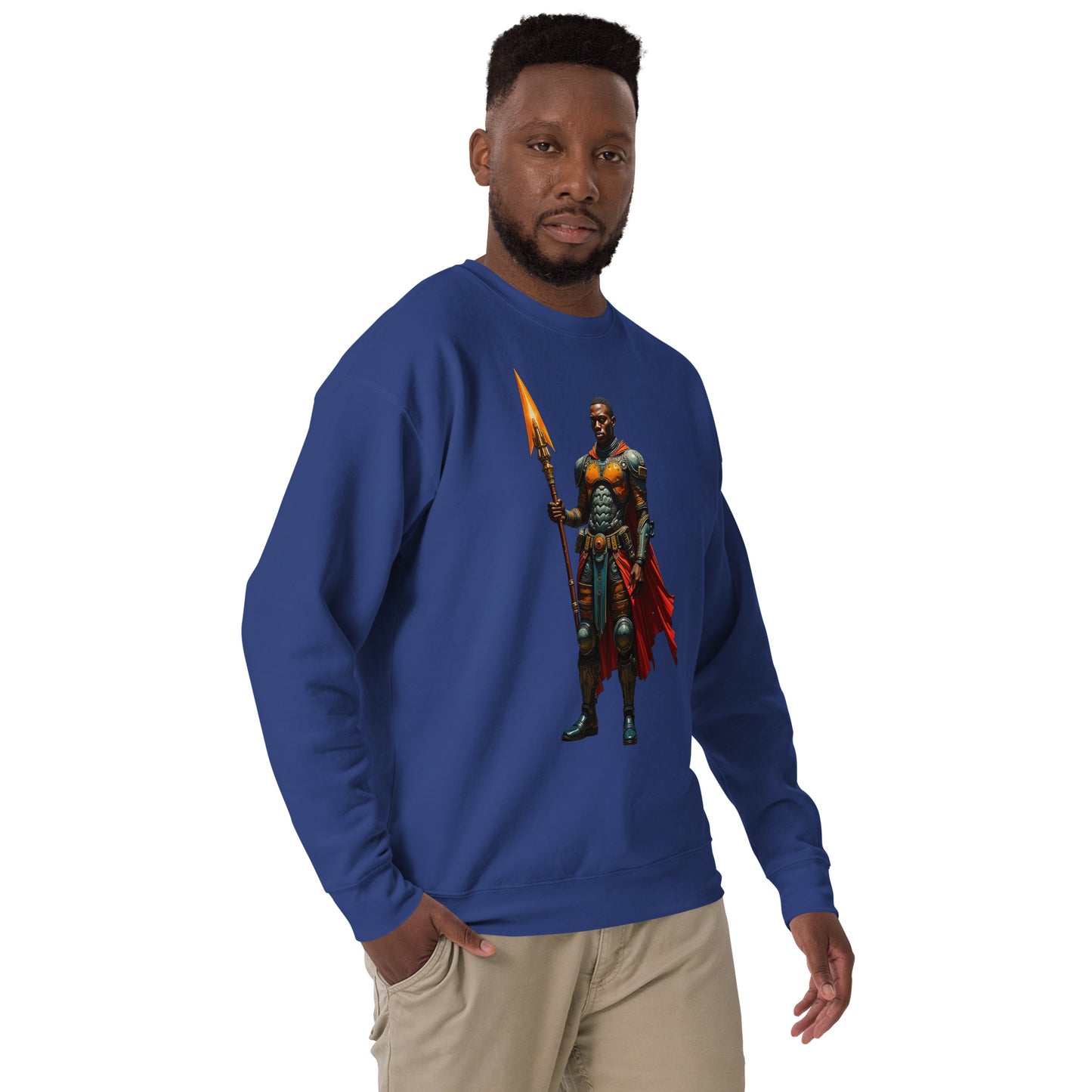 Afrofuturistic Nubian Warrior Unisex Premium Sweatshirt