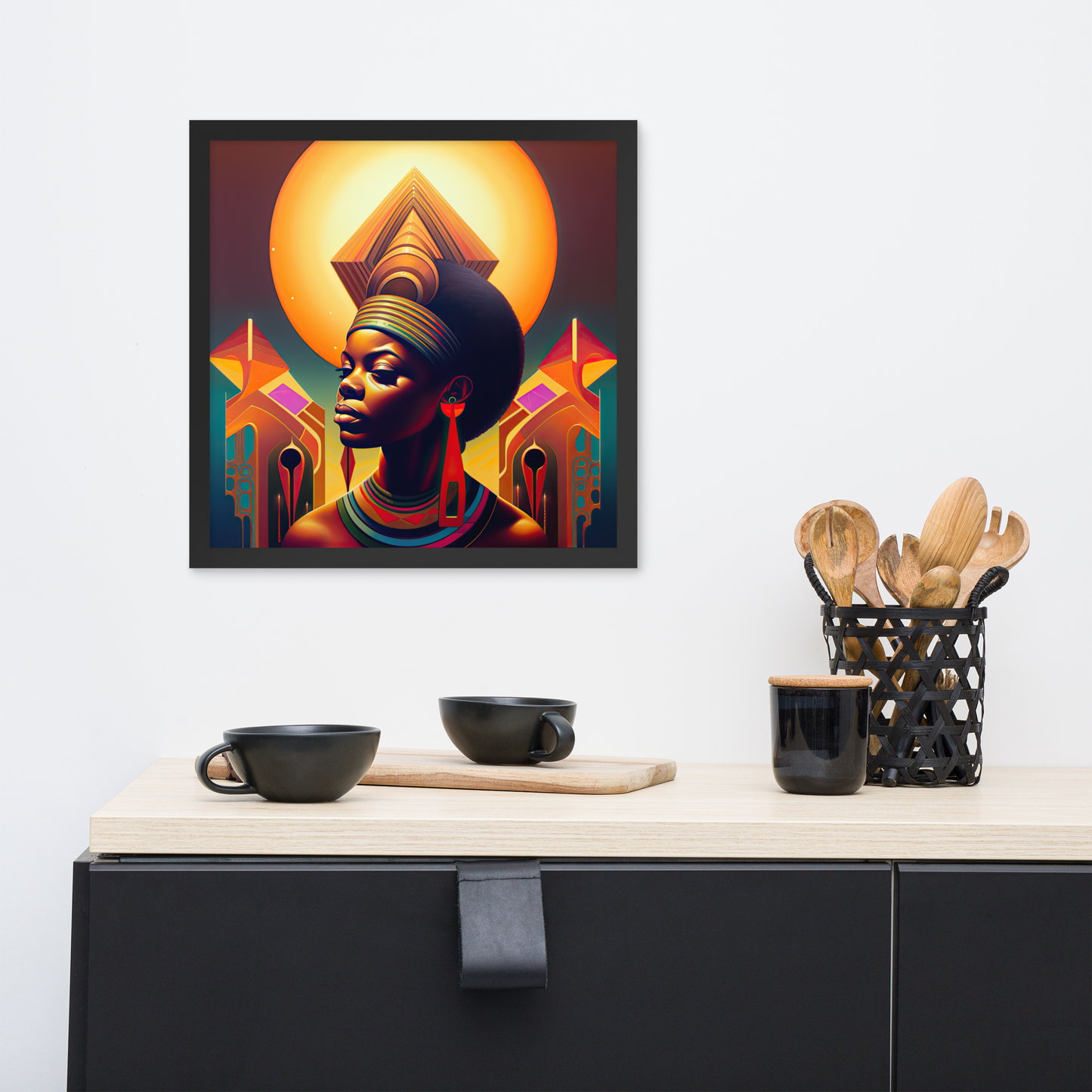 Afrofuturistic Dreams Vol 2 portrait 1 Framed poster